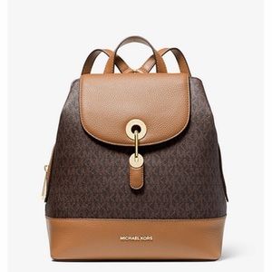 Michael Kors Signature raven backpack